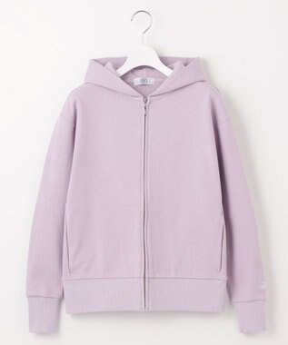 J.PRESS LADIES URAKE フーディー ジップアップ パーカー ふじ色系