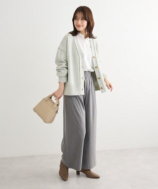 Green Parks ＭＩＸニットカーディガン Gray