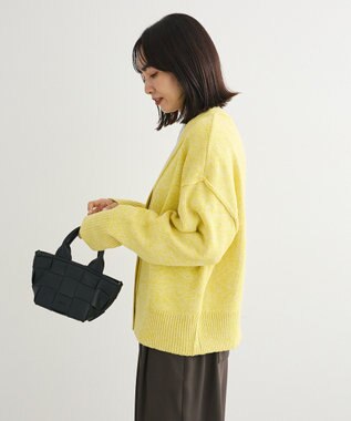 Green Parks ＭＩＸニットカーディガン Yellow