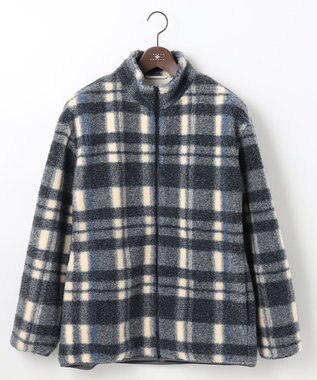 JOSEPH ABBOUD MOUNTAIN 【SPACE／UNISEX】ボアチェック ブルゾン