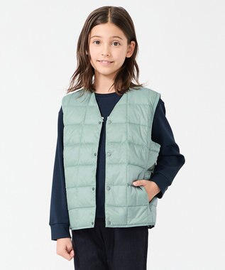 UNFILO 【120-150cm】TAION Vネック ダウンベスト(UNISEX)