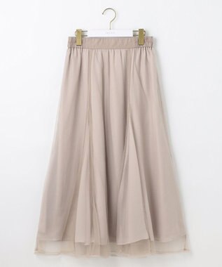 ANY SIS 【洗える】ラッセルチュールマチ スカート アイボリー