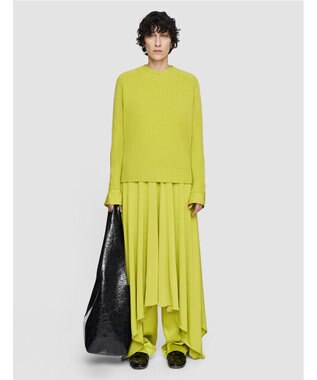 JOSEPH 【洗える】オープンカシミヤ　ラウンドネックニット Ginkgo