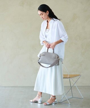 TOPKAPI 【Breath TOPKAPI】SCOTCH GRAIN スコッチグレイン ベルトデザイン ショルダー付き ミニトート バッグ グレージュ