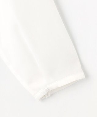 J.PRESS LADIES パウダリーツイルレースコンビ カットソー ホワイト系