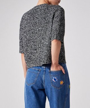 Paul Smith ブークレヤーン 半袖ニット カーディガン ブラック