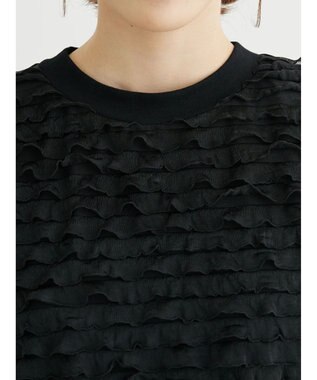 Green Parks フリルカットプルオーバー Black