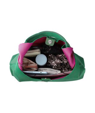 ROOTOTE 1061【ラメ糸ミックス-A4収納】LT.ラウンド.グリンプス.ニット-A 04：グリーン