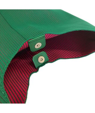 ROOTOTE 1061【ラメ糸ミックス-A4収納】LT.ラウンド.グリンプス.ニット-A 04：グリーン