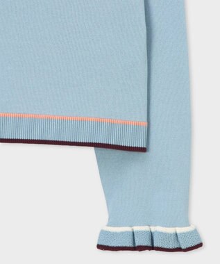 Paul Smith 【洗える】フレアスリーブ カーディガン ライトブルー