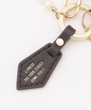 J.PRESS LADIES 【本革・2way】ワッペン バッグ チャーム 王冠系