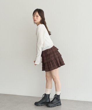 earth music&ecology 【2点セット】ＳＥＴ２点メローボレロ＋フリルキャミソール Off White