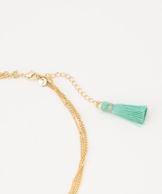 自由区 【カタログ掲載】ストーンミックスフリンジ2WAY ネックレス ゴールド系