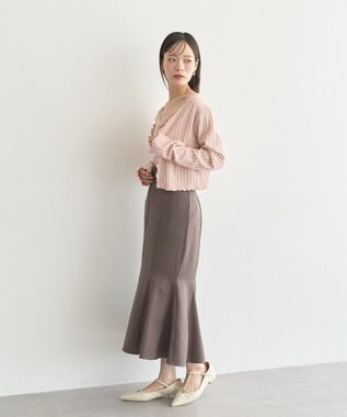 earth music&ecology 【2点セット】ＳＥＴ２点メローボレロ＋フリルキャミソール Pink