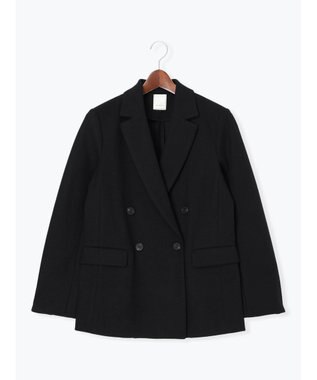Te chichi ウール混ジャージーテーラードジャケット ブラック