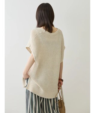 AMERICAN HOLIC リネンブレンドニットベスト Light Beige