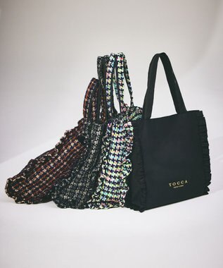 TOCCA 【再入荷！ヨンアさんコラボ】WAVES TOTE BAG トートバッグ ブラック系