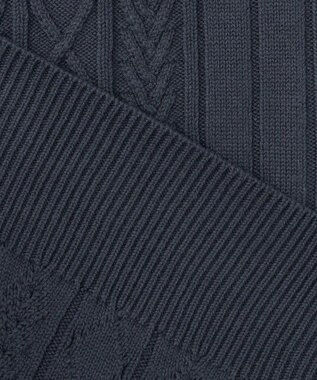 23区GOLF 【MEN】【ウォッシャブル】コットンブレンドニットベスト ネイビー系