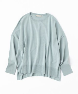 UNFILO 【洗える/抗菌防臭】マイビューティー クロップド丈ニット セージグリーン