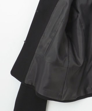 自由区 FORMAL 【襟華やか】エレガント ジャケット＋ワンピース ブラック系