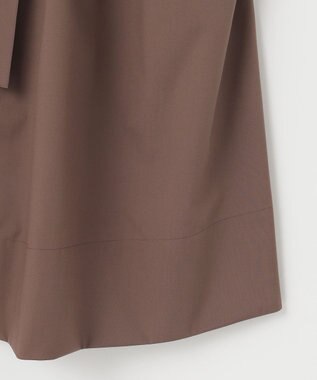 #Newans 【アイロンいらず】バストカットギャザーブラウス ブラウン