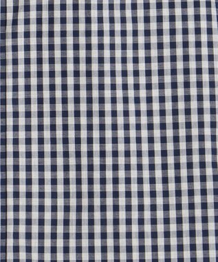 JOSEPH ABBOUD 【綿100％】メランジギンガムチェック シャツ ネイビー系3