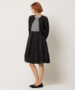 TOCCA 【洗える！】GENIUS OF LACE カーディガン ブラック系