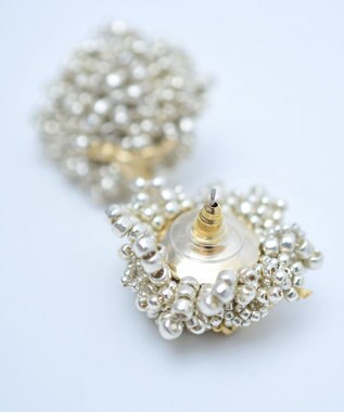 monshiro ドット ピアス シルバー×ゴールド