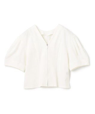 uncrave 【接触冷感・UVカット】ダブルフェイスジャージー 2WAYブラウス（uncrave STANDARD） オフ