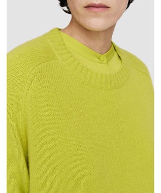 JOSEPH 【洗える】オープンカシミヤ　ラウンドネックニット Ginkgo