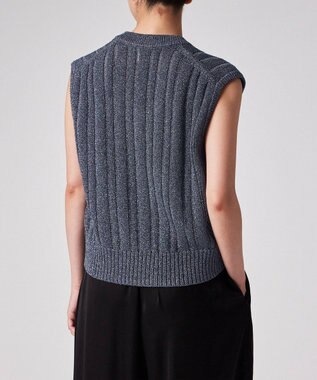 Paul Smith グリッター ニット ベスト グレイッシュブルー