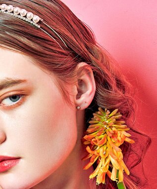 TOCCA 【WEB限定】FLORA K18 DIAMOND  K18 PIERCED EARRINGS K18 ダイヤモンド ピアス ゴールド系