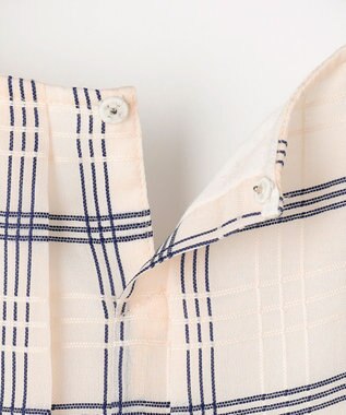 J.PRESS LADIES S 【WEB限定】シアーチェック ノースリーブ カットソー ホワイト×ブラックチェック系3