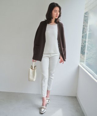 BEIGE， 【セットアップ対応】LUIZA / クロップドパンツ White