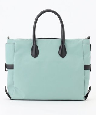 Y'SACCS ナイロン×リサイクルレザー　ホック2WAYトート　Sサイズ