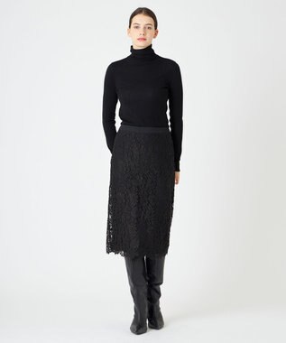 BEIGE， 【洗える・SPUR.JP 掲載】FORD / ハイネックトップス Black×Navy