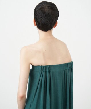 ATON MICRO COTTON PILE | ビスチェドレス GREEN