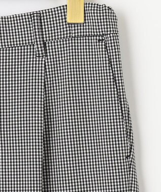 ANY SIS 【洗える】さらさらストレッチ テーパード パンツ ギンガムチェック