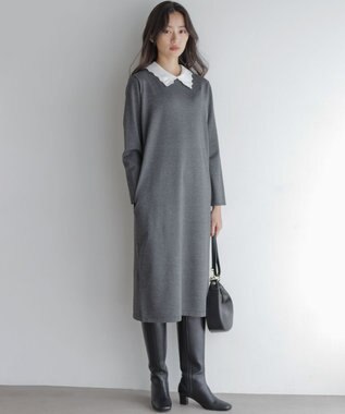 【新品タグ付】ETRE TOKYO★ニットワンピース ETRE TOKYO ワンピース レースパターンニットワンピース