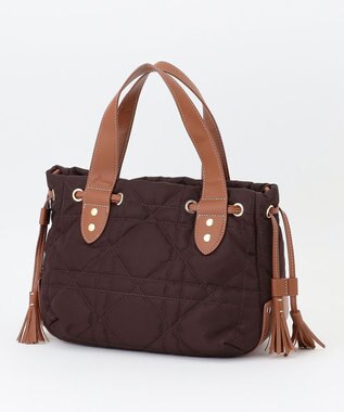 LA BAGAGERIE グリッドキルティングトート ワイン