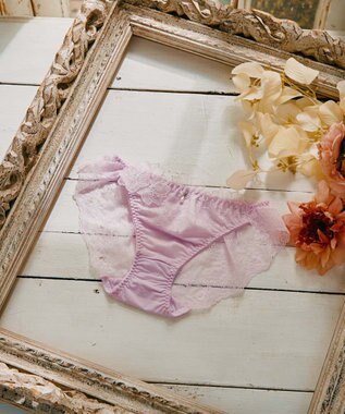 San-ai Resort（三愛水着楽園） 【SALE】エレガントコレクション【2505】バックレースショーツ パープル