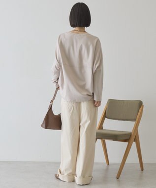 AMERICAN HOLIC 【先行予約】【UVカット】コクーンポンチプルオーバー Gray Beige