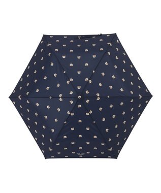 MOONBAT PAUL&JOE ACCESSOIRES(ポール＆ジョー アクセソワ) 折りたたみ傘 ヌネット ネイビーブルー