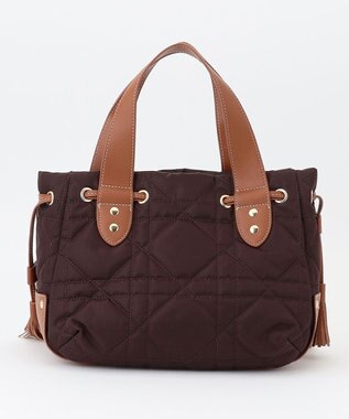 LA BAGAGERIE グリッドキルティングトート ワイン