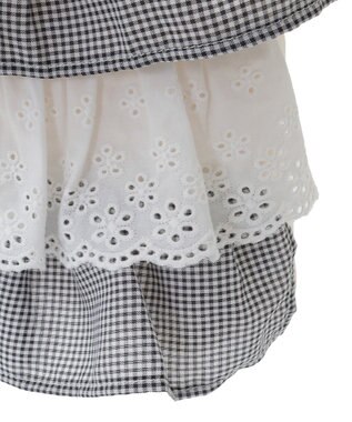 Maison de FLEUR フロントフリルトートバッグ Black