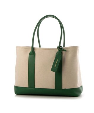 UNBILLION cachecache パーテーションキャンバストートバッグL グリーン