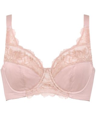 Wing フルカップブラ　背中の段差すっきり　カップ肌側は綿混素材　バストをしっかり包み込む　ウイング／ワコール　KB2114 ピーチ