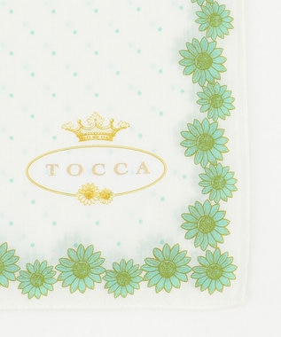 TOCCA 【HANDKERCHIEF COLLECTION】MARGARET ICON LOGO CHIEF ハンカチ アイボリー系