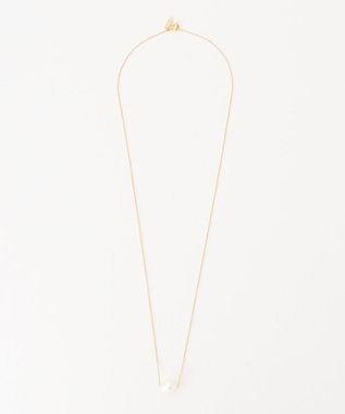 自由区 セミラウンドパールワントップ ネックレス ゴールド系