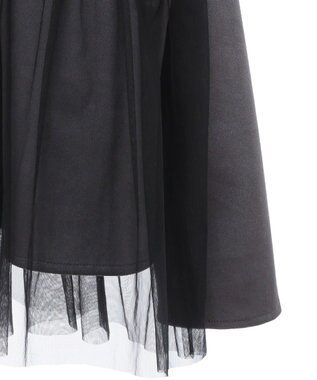 Green Parks ・ｓｗｉｎｇ　ｂｙ　チュールレイヤープルオーバー Gray Beige